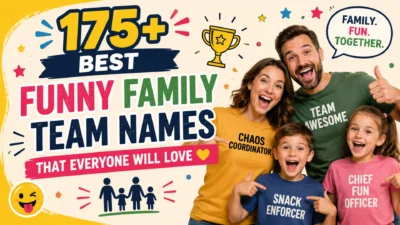 Funny Family Team Names