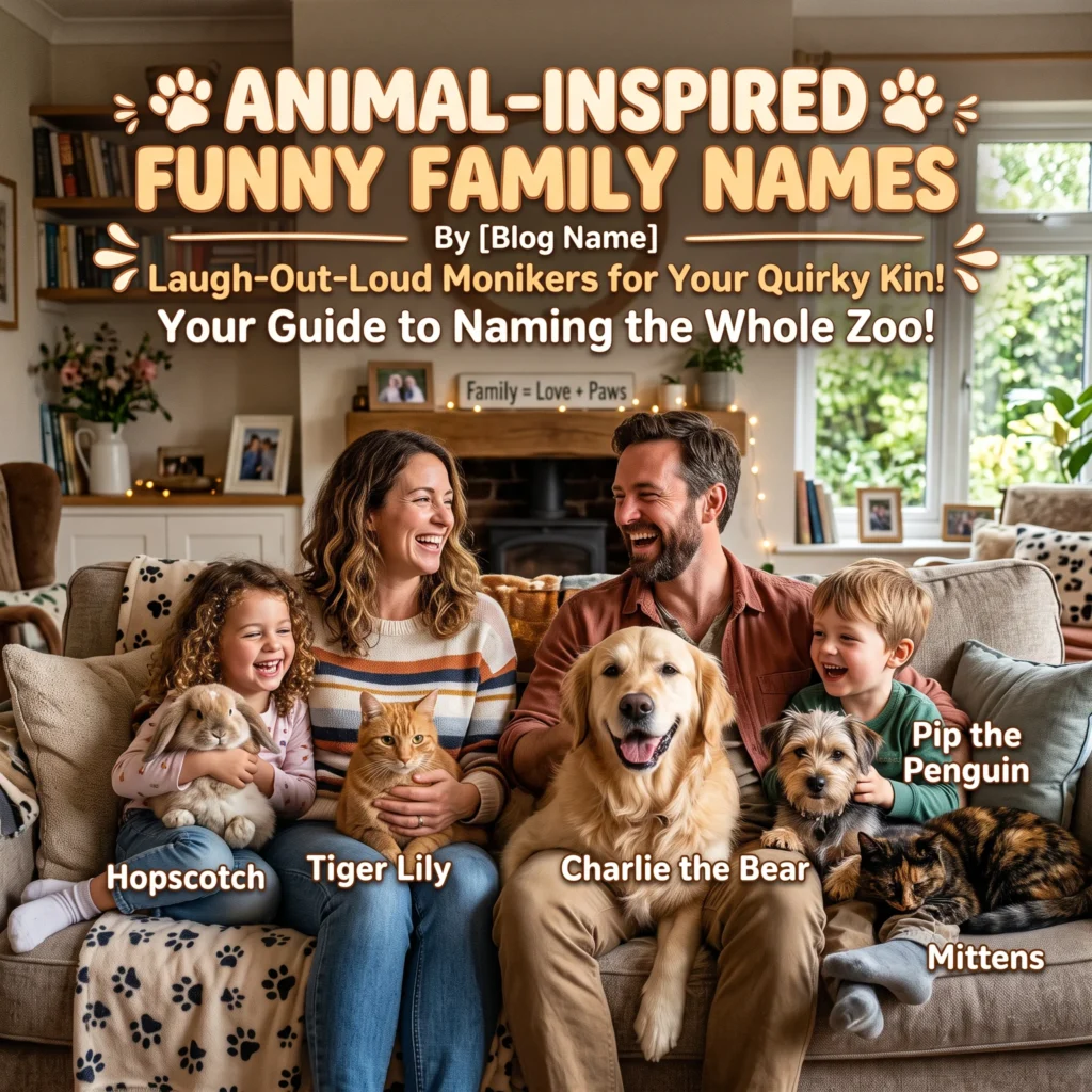 ๐พ Animal-Inspired Funny Family Names