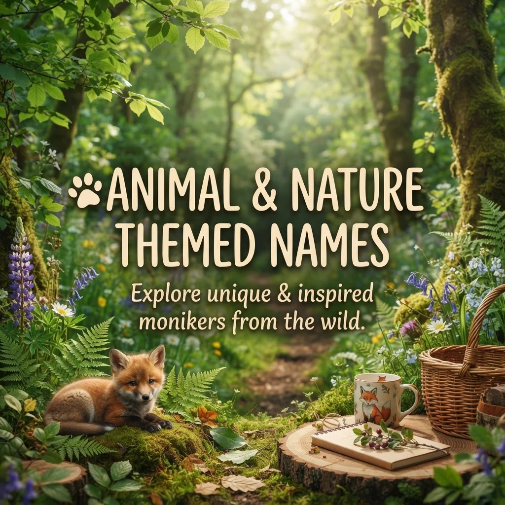 🐾 Animal & Nature Themed Names