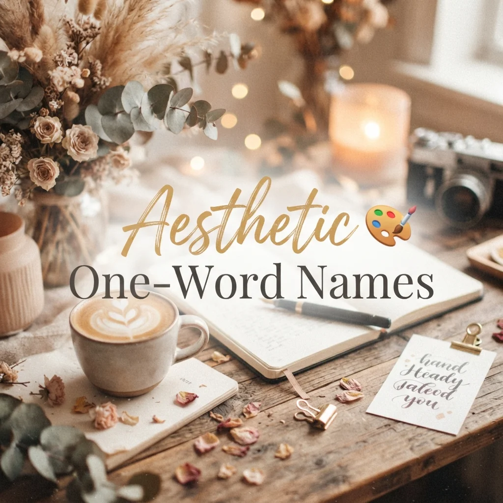 ๐จ Aesthetic One-Word Names