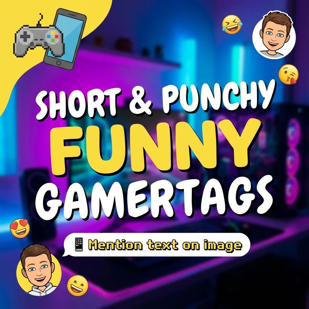 📱 Short & Punchy Funny Gamertags