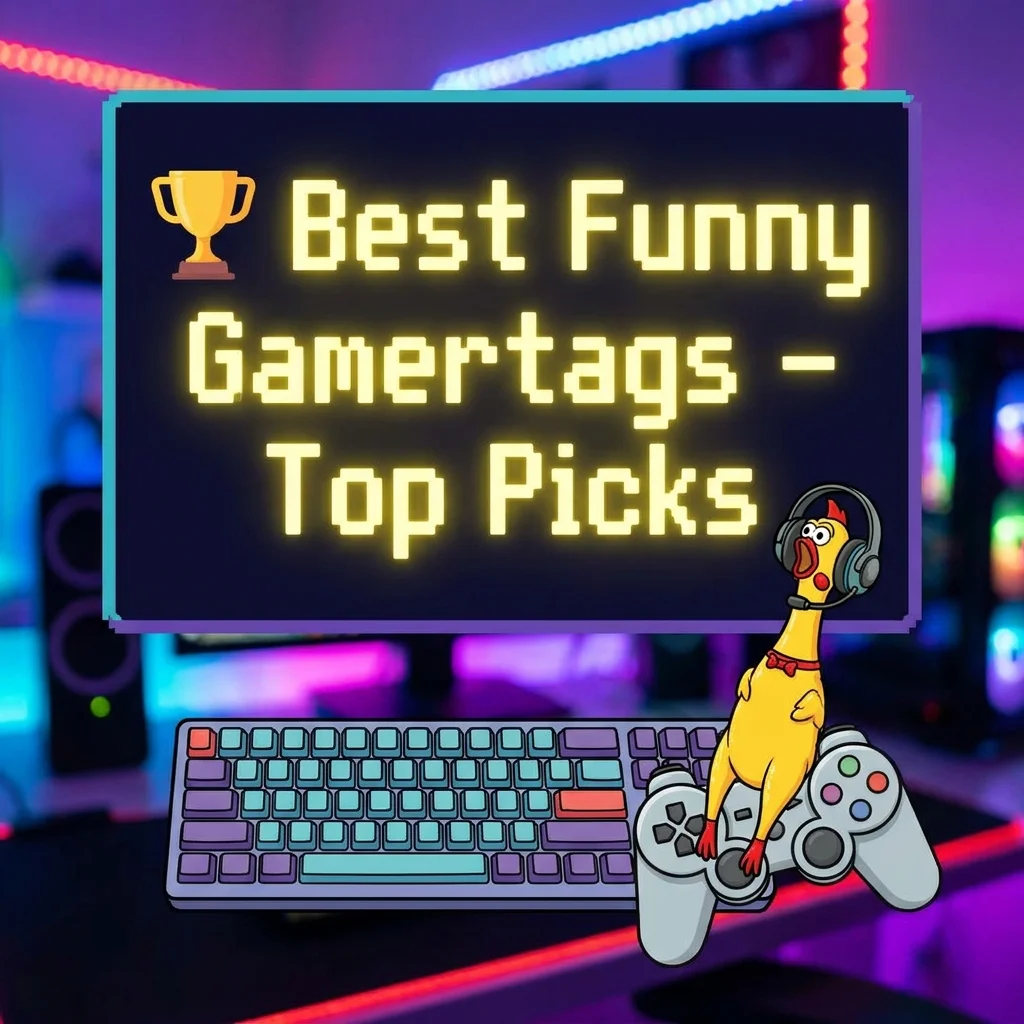 🏆 Best Funny Gamertags – Top Picks
