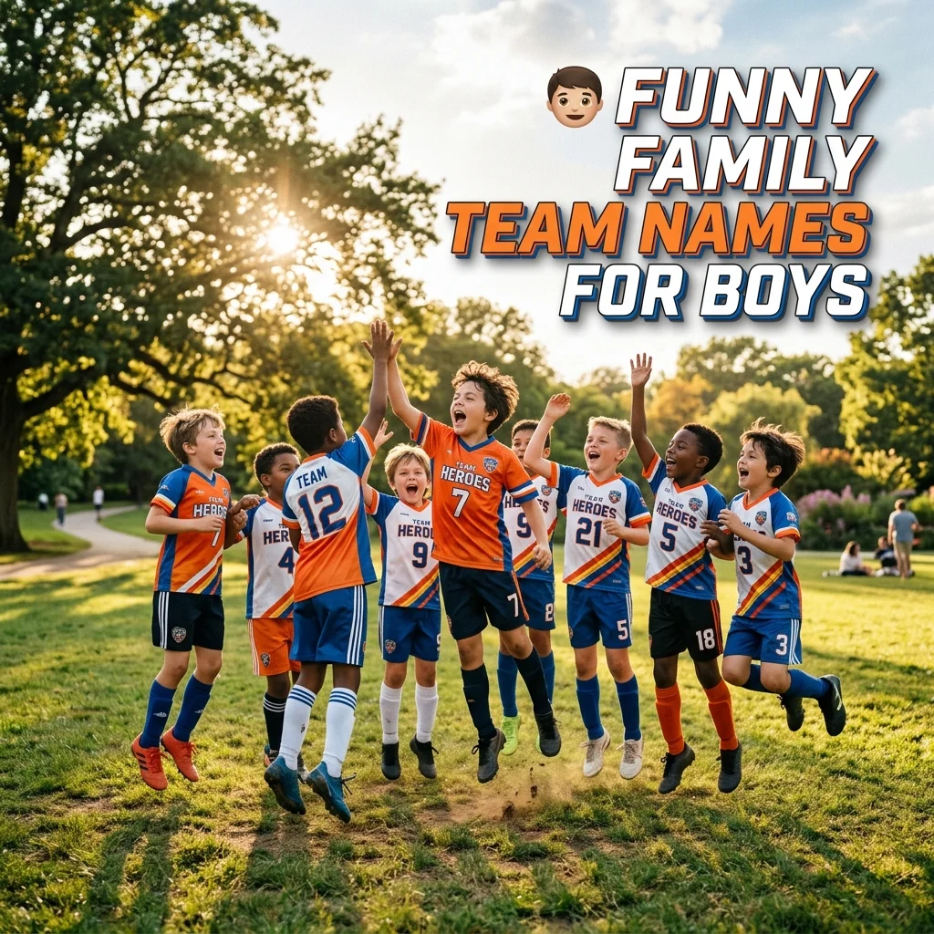 ๐ฆ Funny Family Team Names for Boys