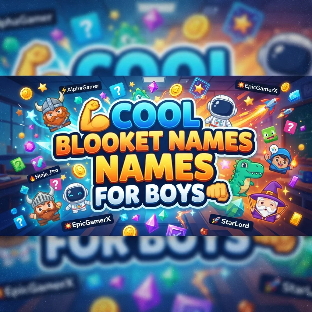 💪 Cool Blooket Names for Boys