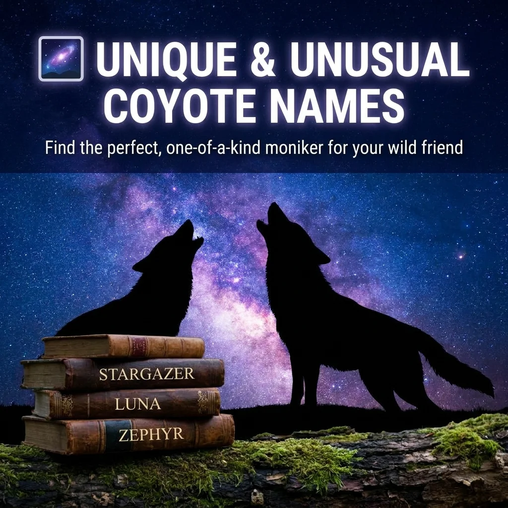 🌌 Unique & Unusual Coyote Names