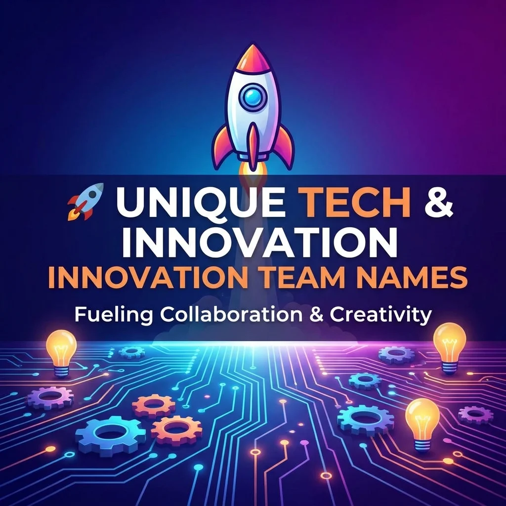 🚀 Unique Tech & Innovation Team Names
