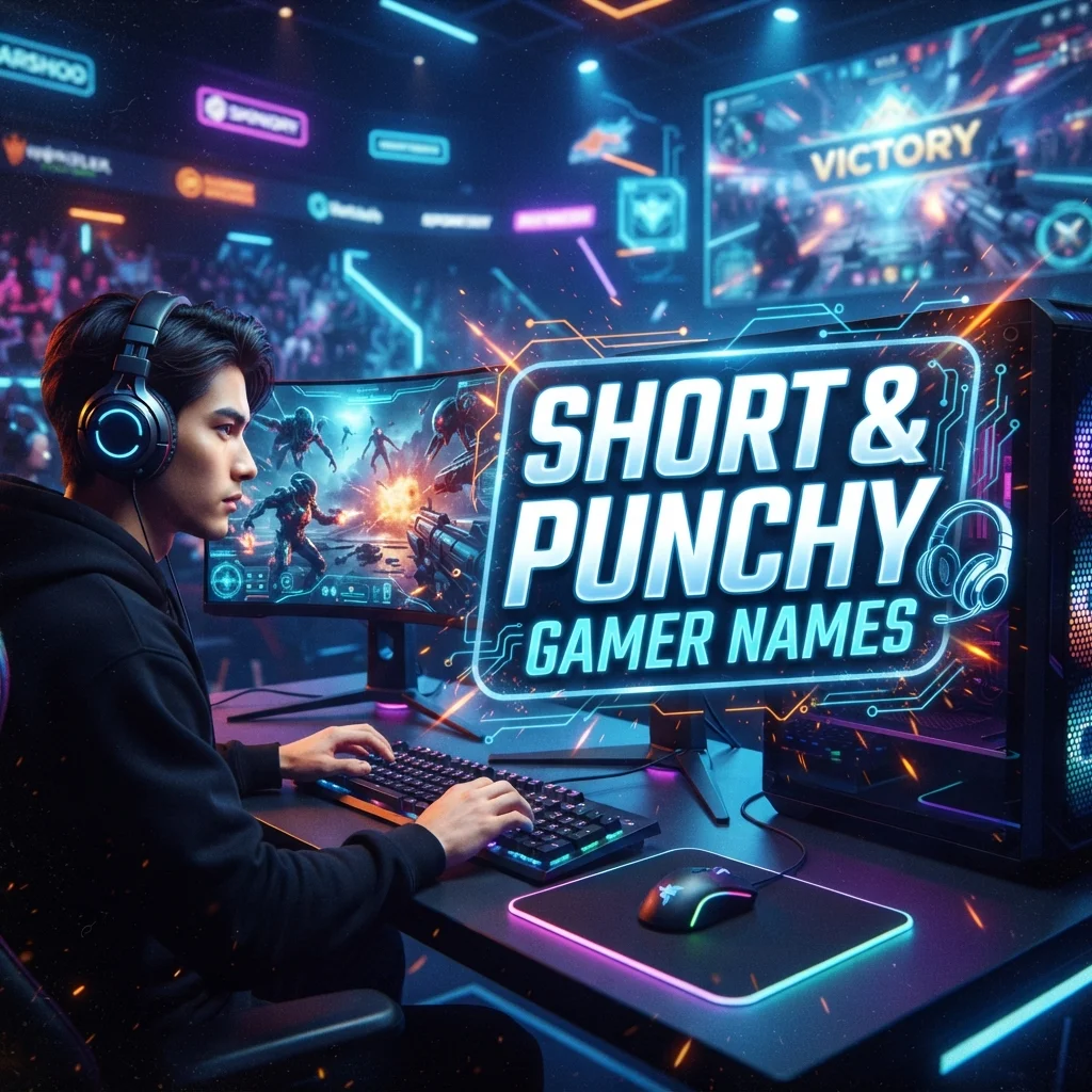๐ฑ Short & Punchy Gamer Names