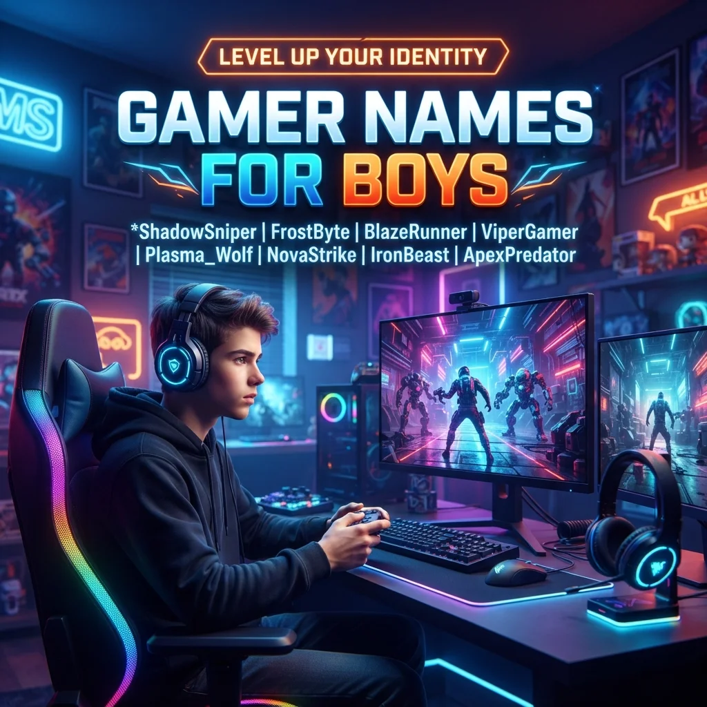 ๐ฎ Gamer Names for Boys