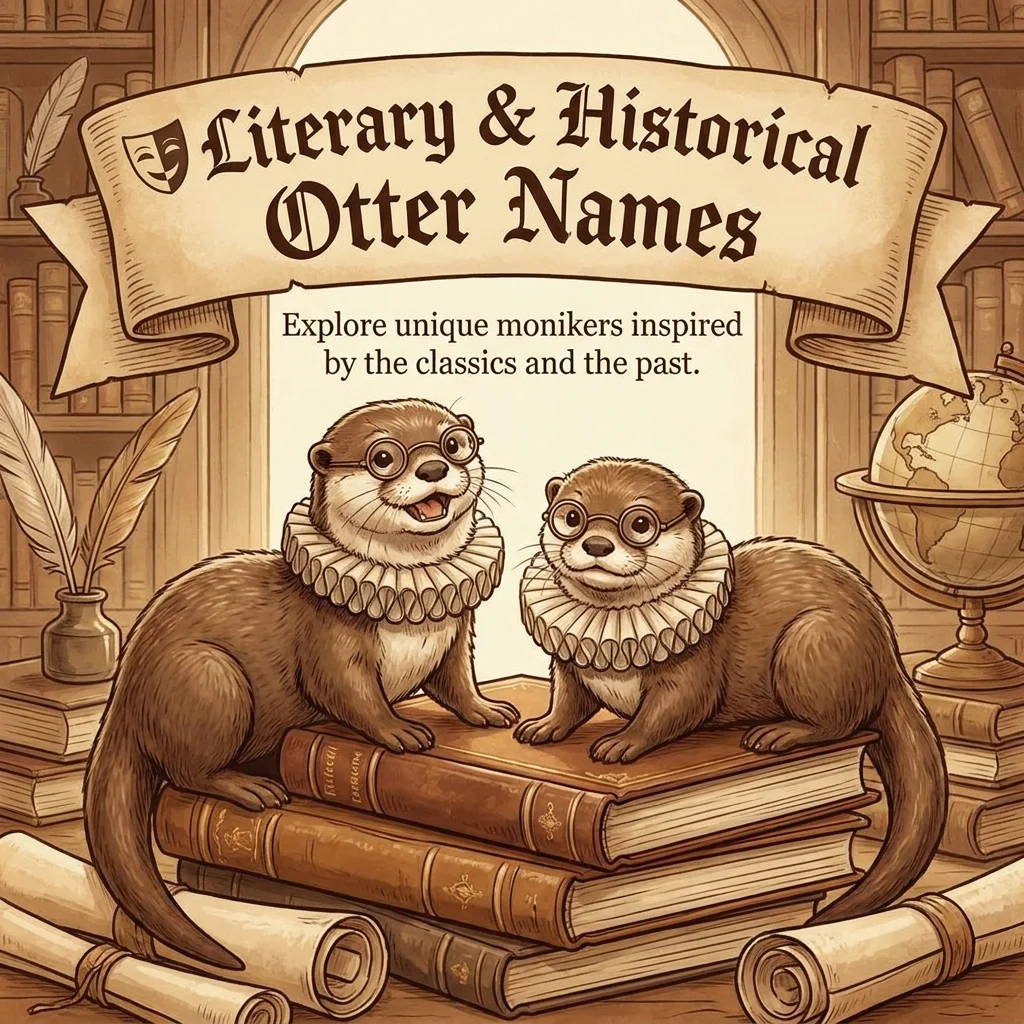 🎭 Literary & Historical Otter Names