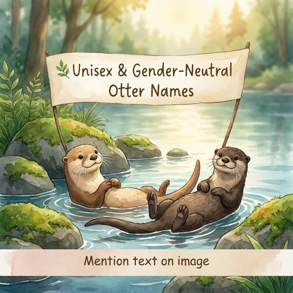 🌿 Unisex & Gender-Neutral Otter Names