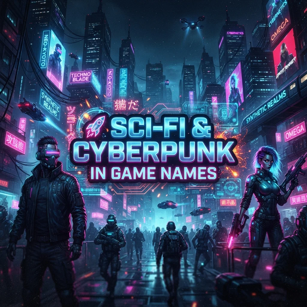 🚀 Sci-Fi & Cyberpunk In Game Names