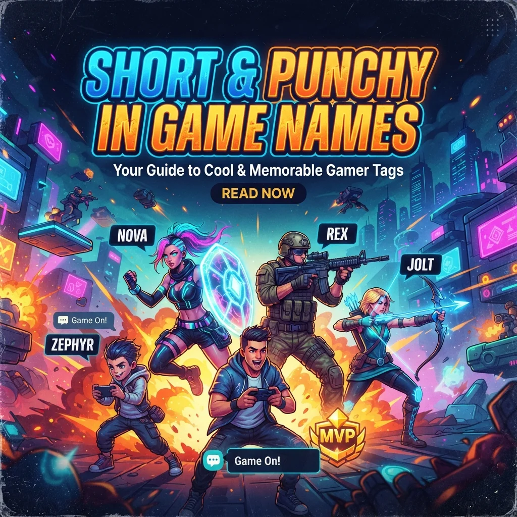 📱 Short & Punchy In Game Names