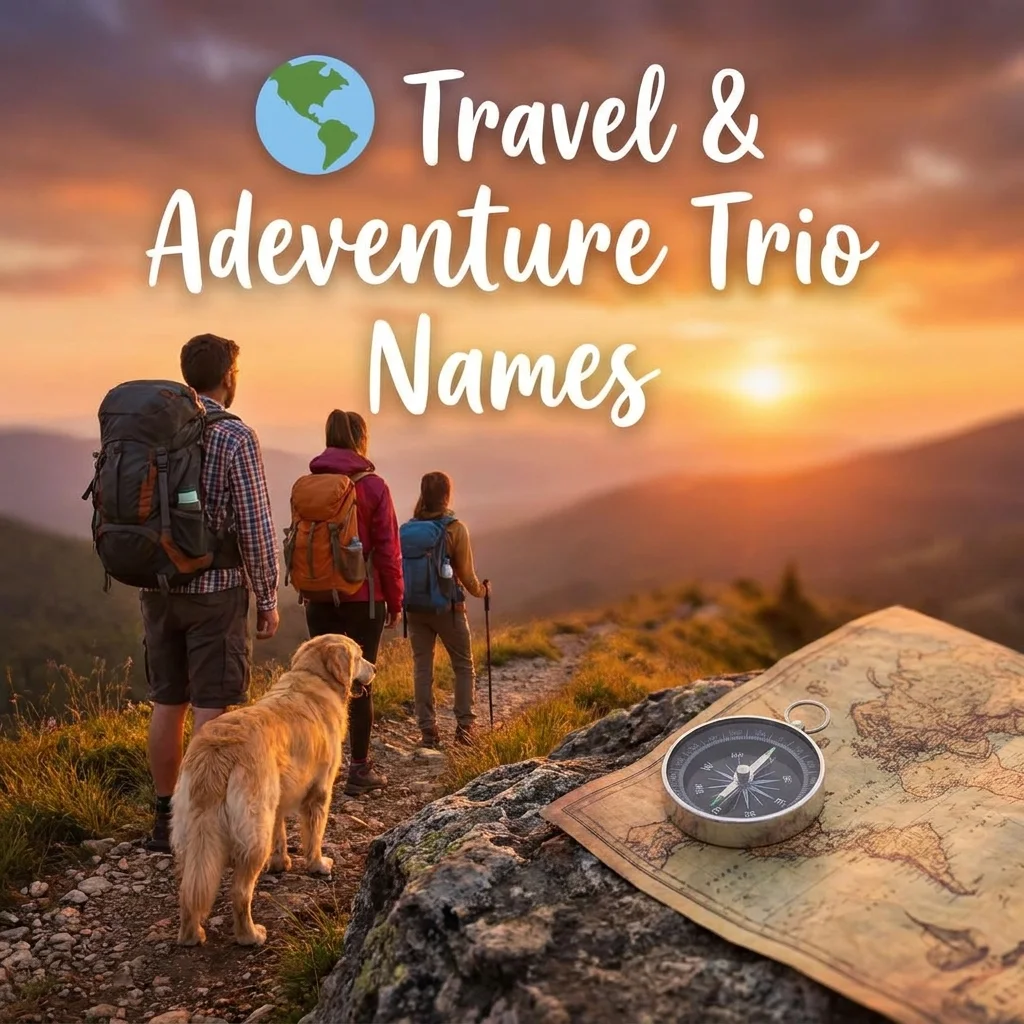 🌍 Travel & Adventure Trio Names