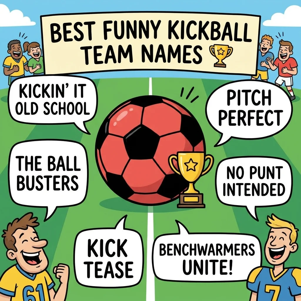  Best Funny Kickball Team Names 🏆