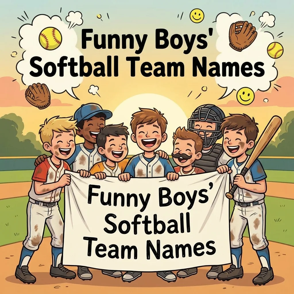 Funny Boys' Softball Team Names
