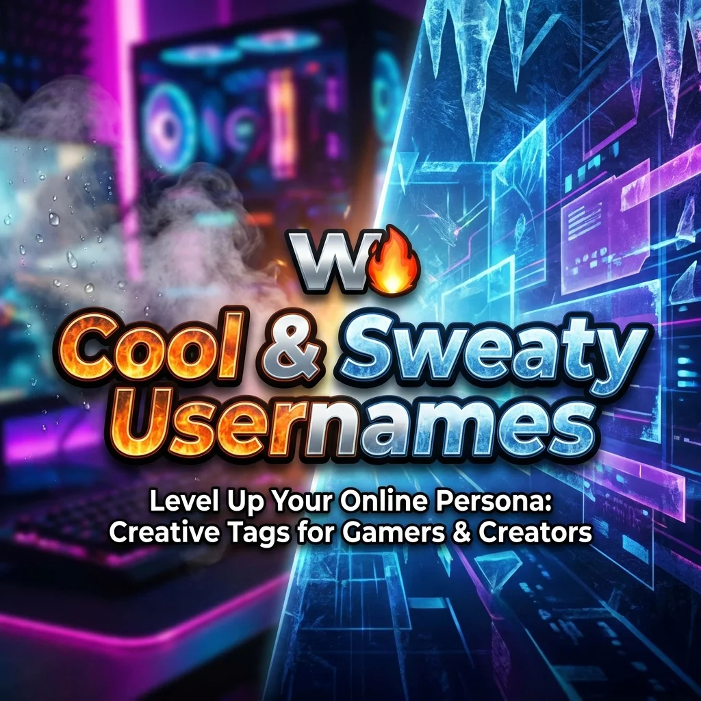Cool and sweaty usernames for gamers with stylish, competitive, and unique ideas