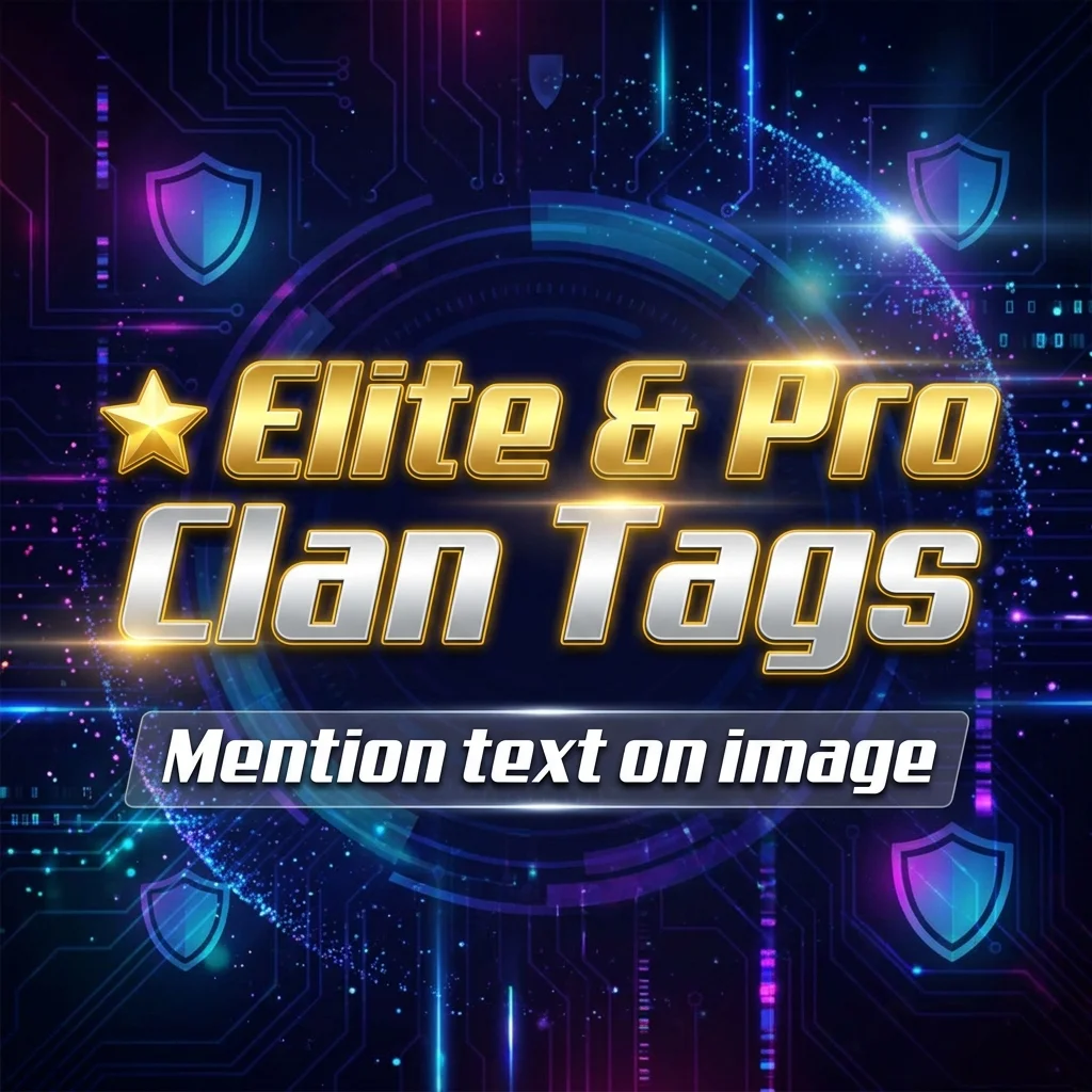 Elite and pro clan tags with stylish, powerful, and competitive gaming ideas