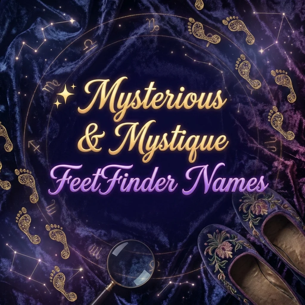 Mysterious and mystique FeetFinder names featuring elegant, intriguing, stylish, and creative username ideas