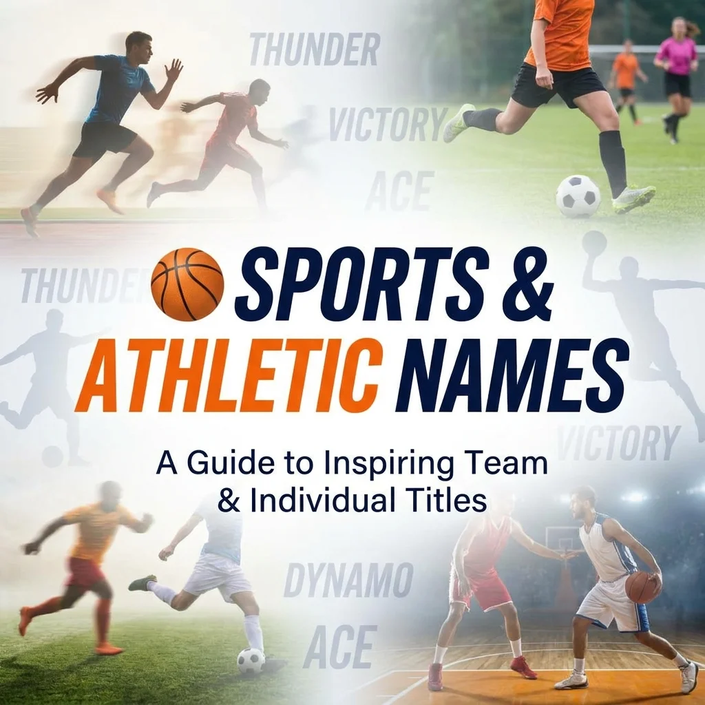 Sports and athletic names for teams, players, and competitive groups