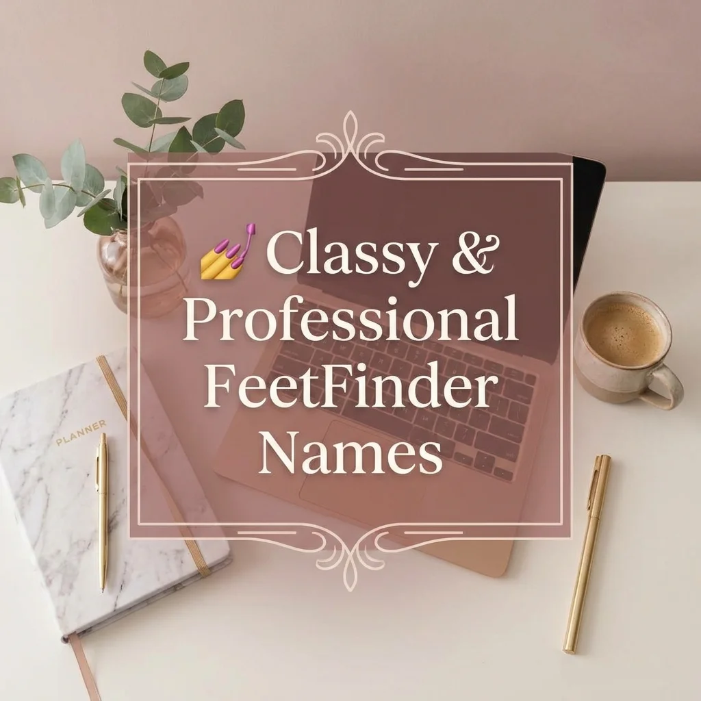 Classy and professional FeetFinder names featuring elegant, polished, sophisticated, and creative username ideas