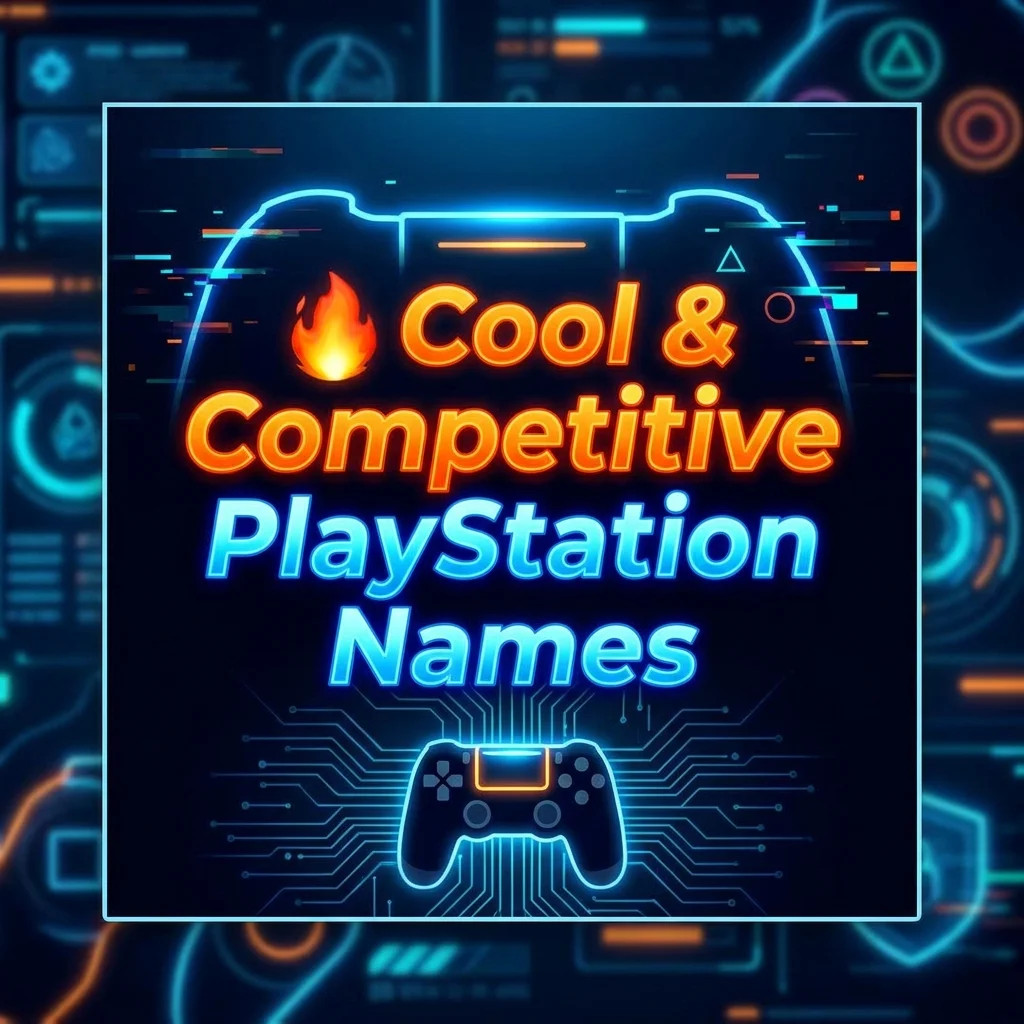 Cool and competitive PlayStation names for gamers who want a strong, stylish identity