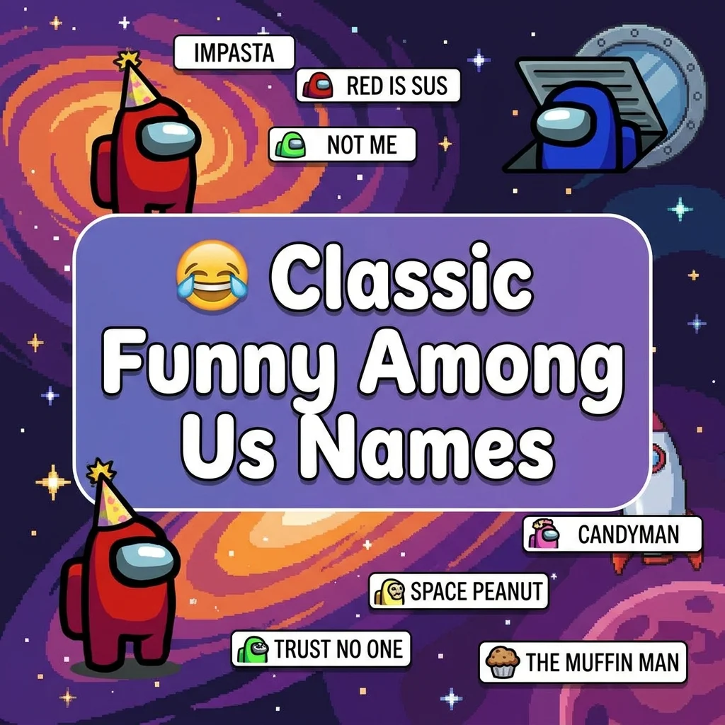Classic funny Among Us names with hilarious and creative ideas for players