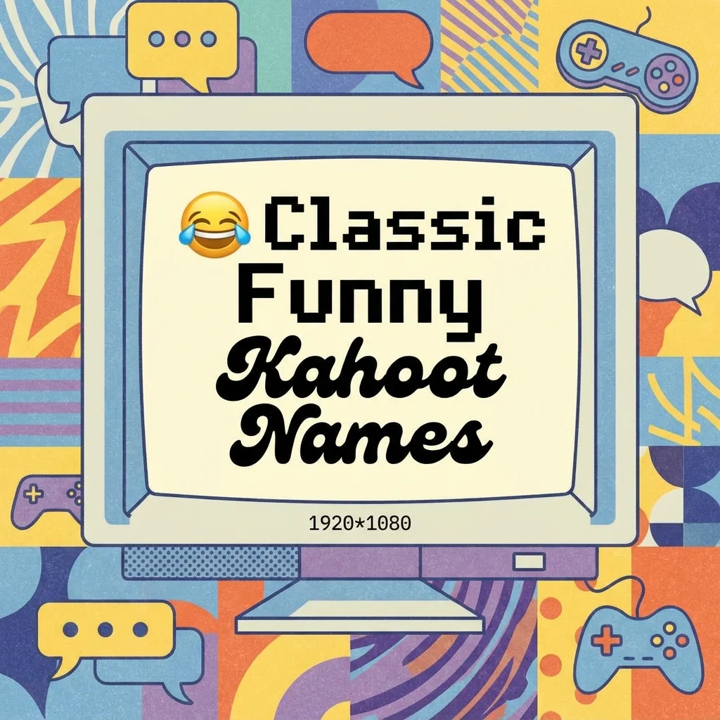 Classic funny spam names featuring quirky, clever, playful, and humorous social media username ideas
