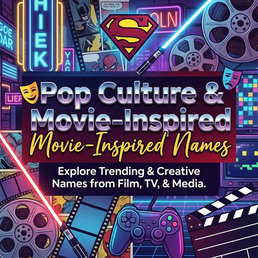 Pop culture and movie-inspired names featuring iconic, creative, funny, and memorable naming ideas