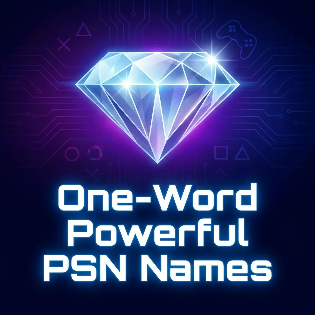 One-word powerful PSN names with bold, cool, and memorable PlayStation username ideas