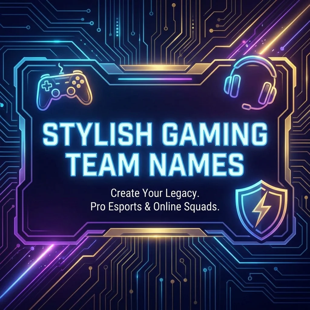 Stylish Gaming Team Names
