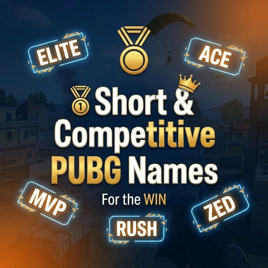🥇 Short & Competitive PUBG Names