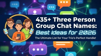 Three Person Group Chat Names