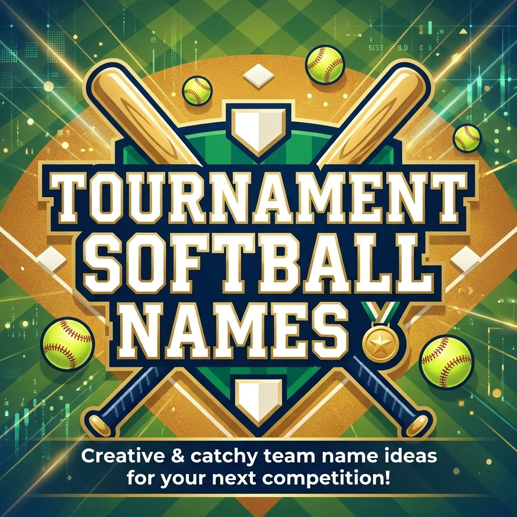 Tournament Softball Names 🏅