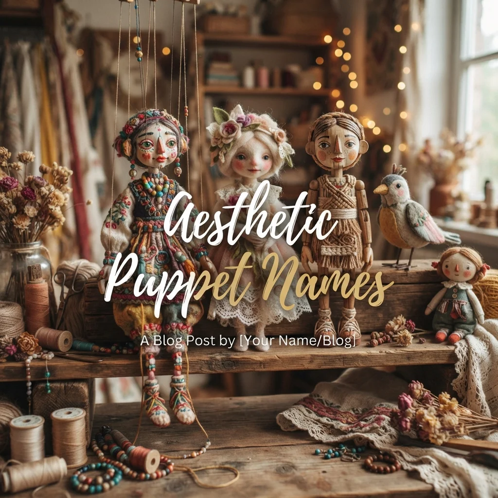 Aesthetic puppet names with cute, stylish, creative, unique, and charming ideas