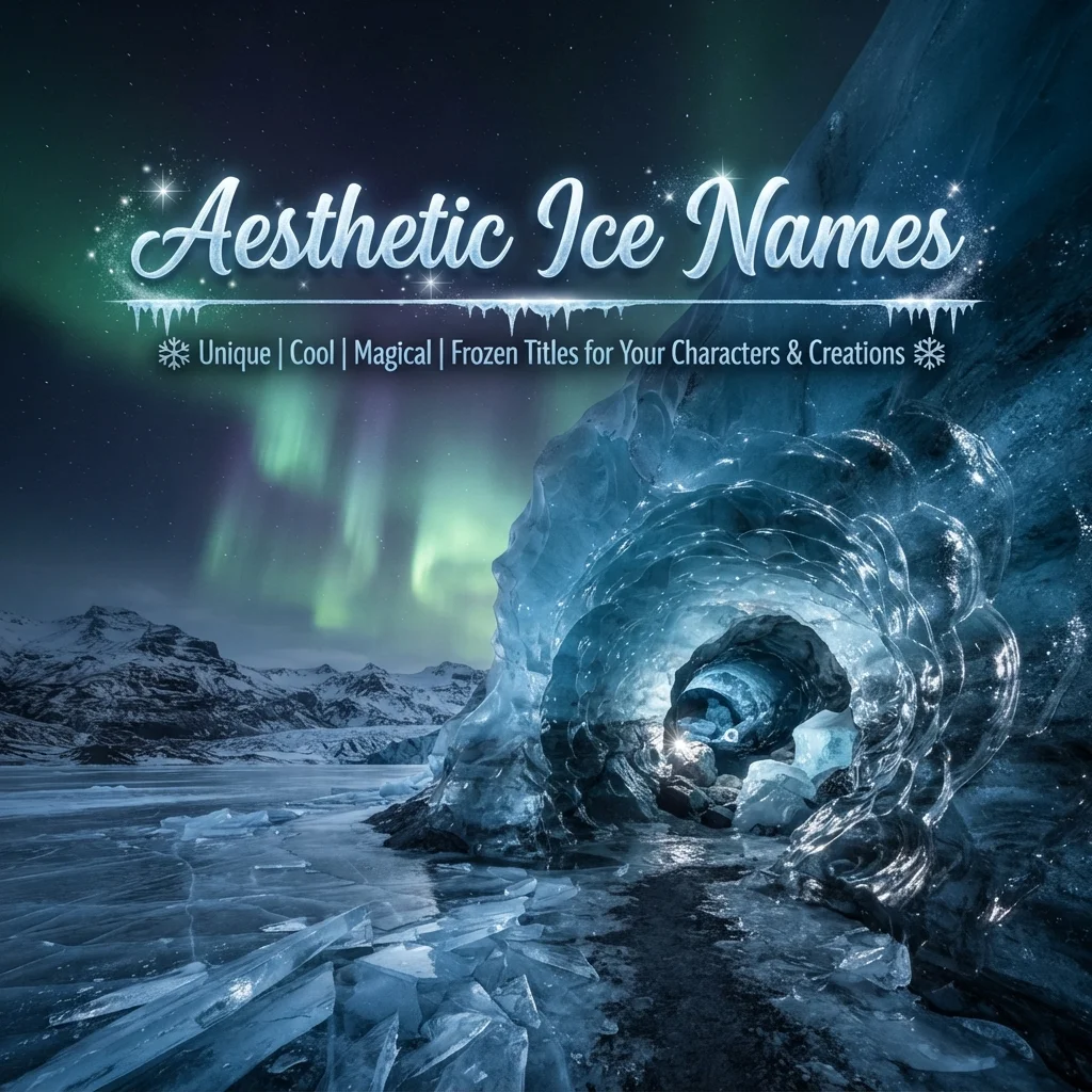 Aesthetic ice names with cool, elegant, unique, magical, and winter-inspired ideas