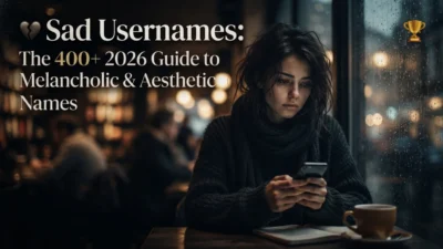 Sad usernames with melancholic, aesthetic, lonely, and emotional name ideas for 2026