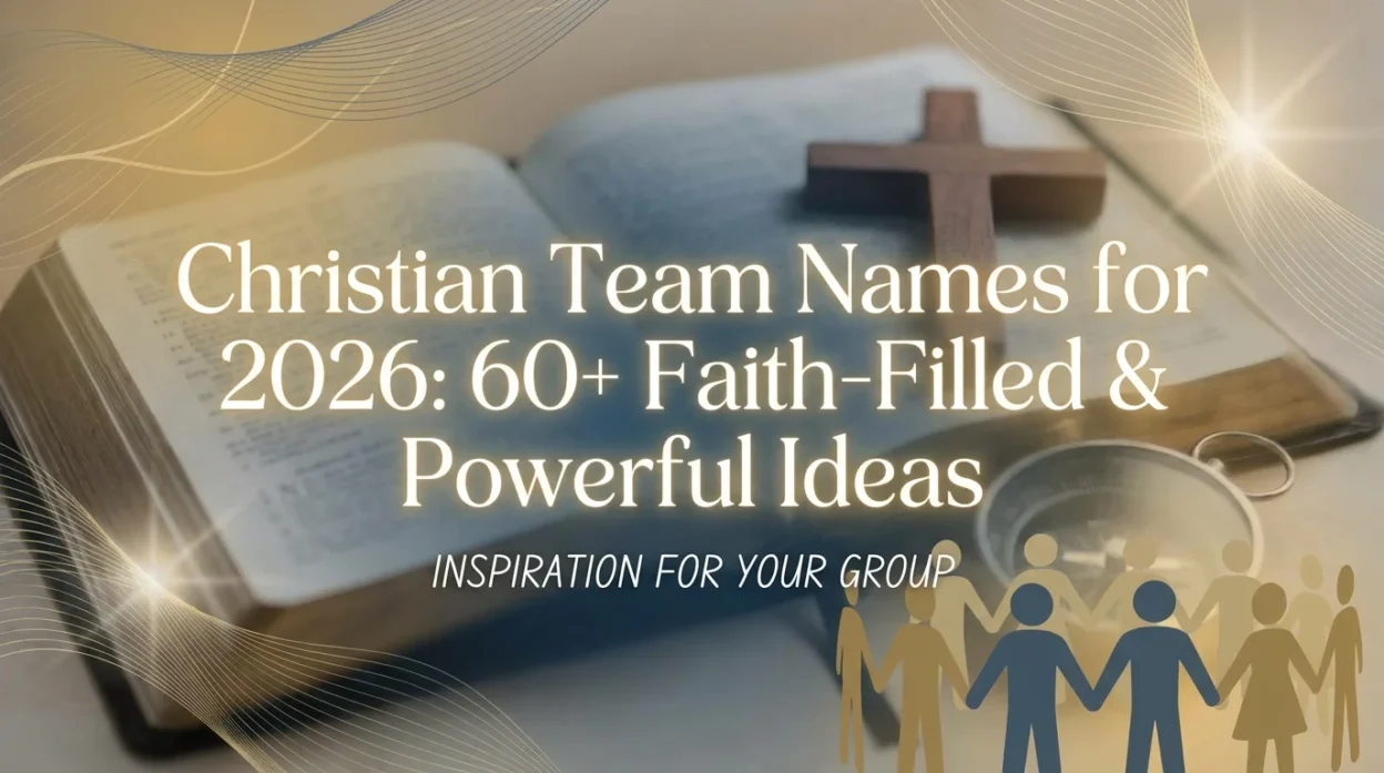 Christian team names for 2026 featuring faith-filled, powerful, and inspiring ideas