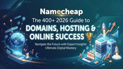 Namecheap guide with 400+ domains, hosting, website tools, and online success tips for 2026