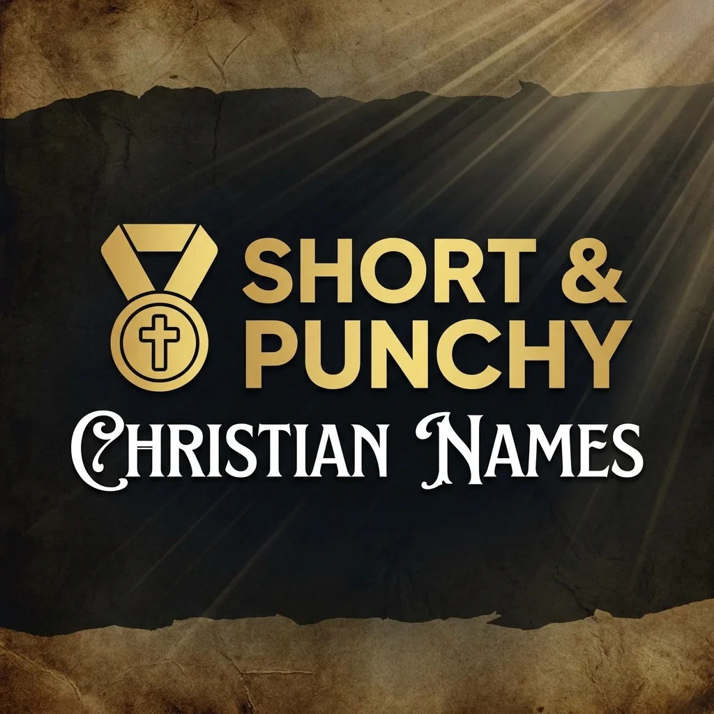 Short and punchy Christian names that are simple, meaningful, and easy to remember