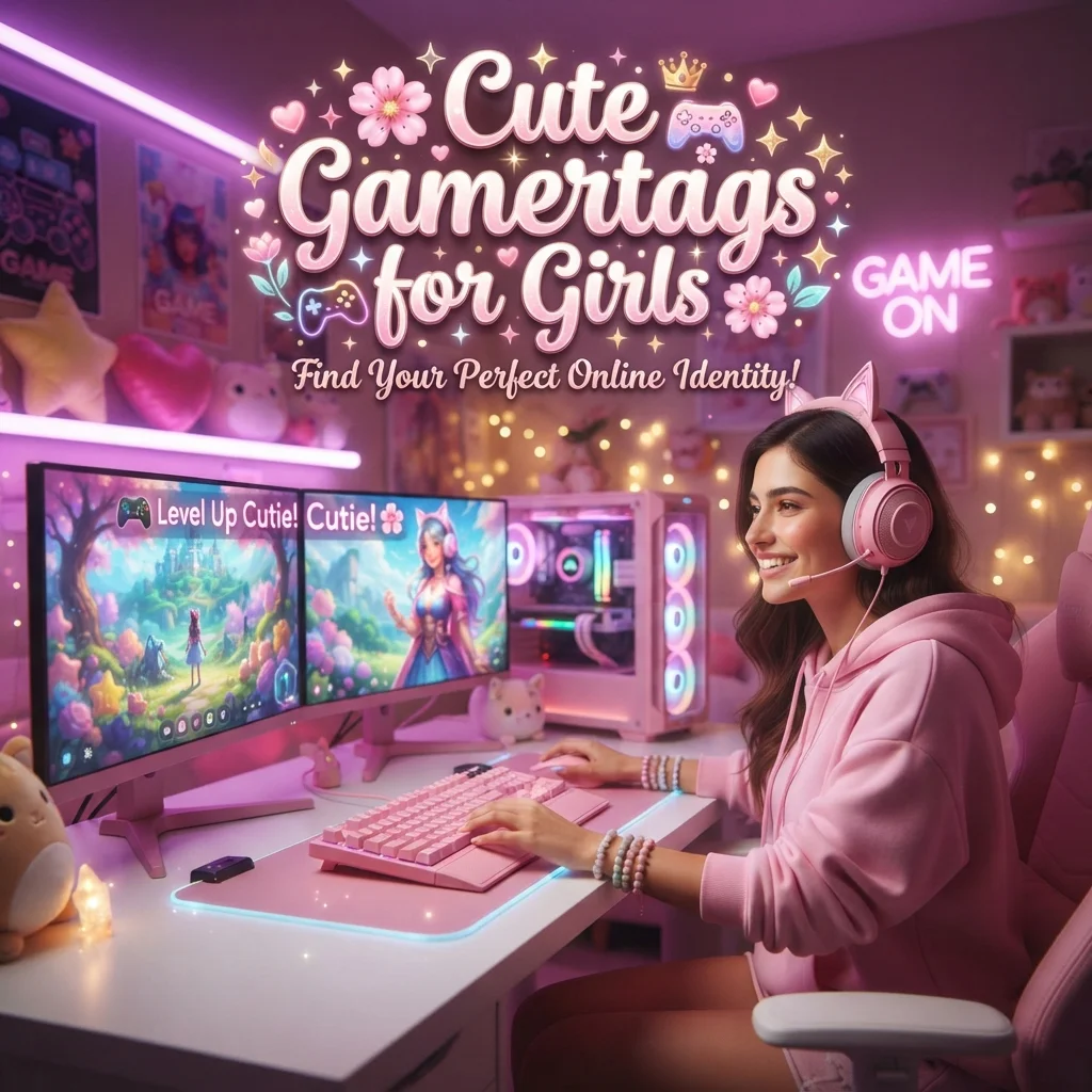 Cute gamertags for girls with stylish and adorable gaming name ideas