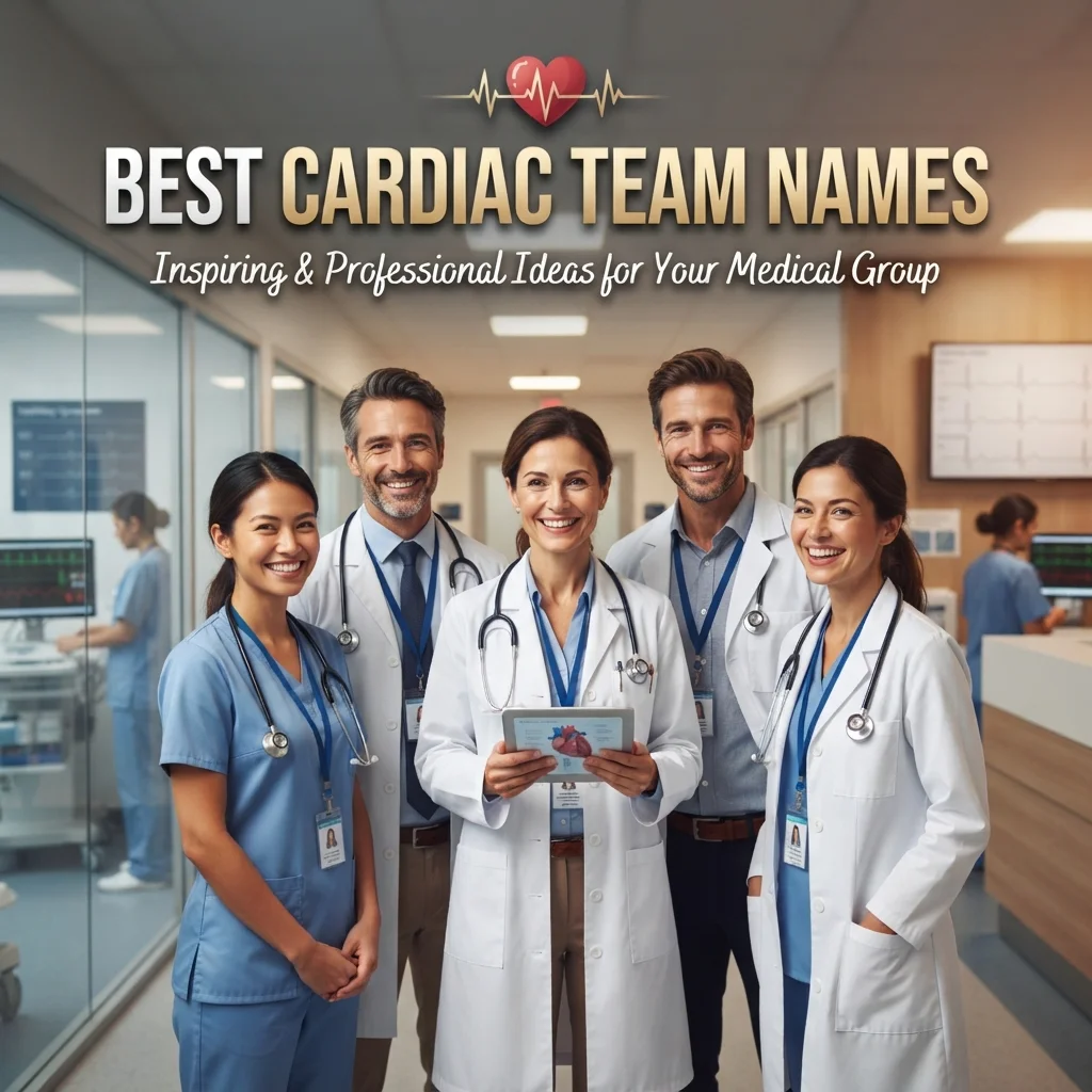 Best cardiac team names with creative heart and cardiology ideas