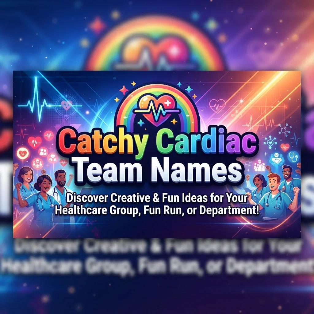 Catchy cardiac team names with creative and memorable heart-inspired ideas