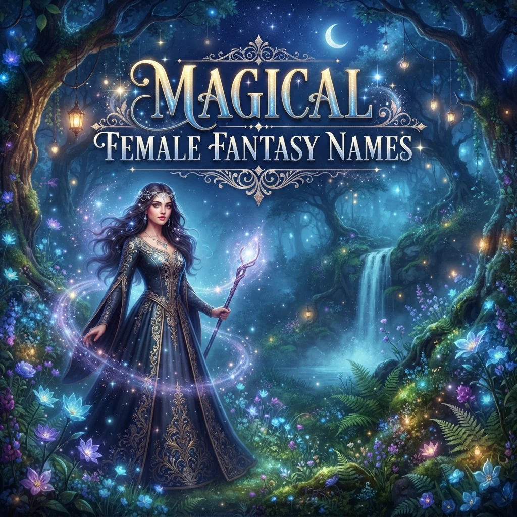 Magical female fantasy names with enchanting, mystical, and beautiful ideas