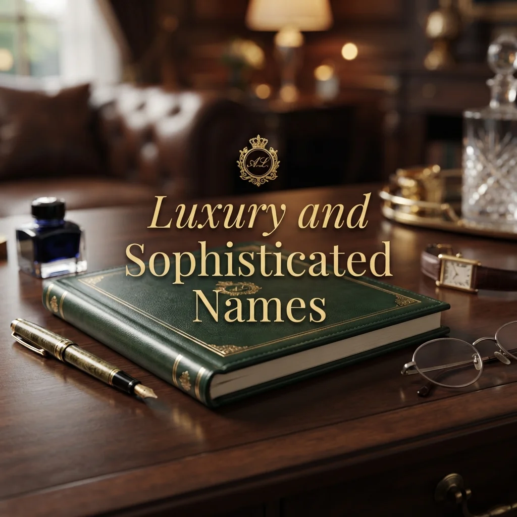 Luxury and sophisticated names with elegant, classy, and refined ideas