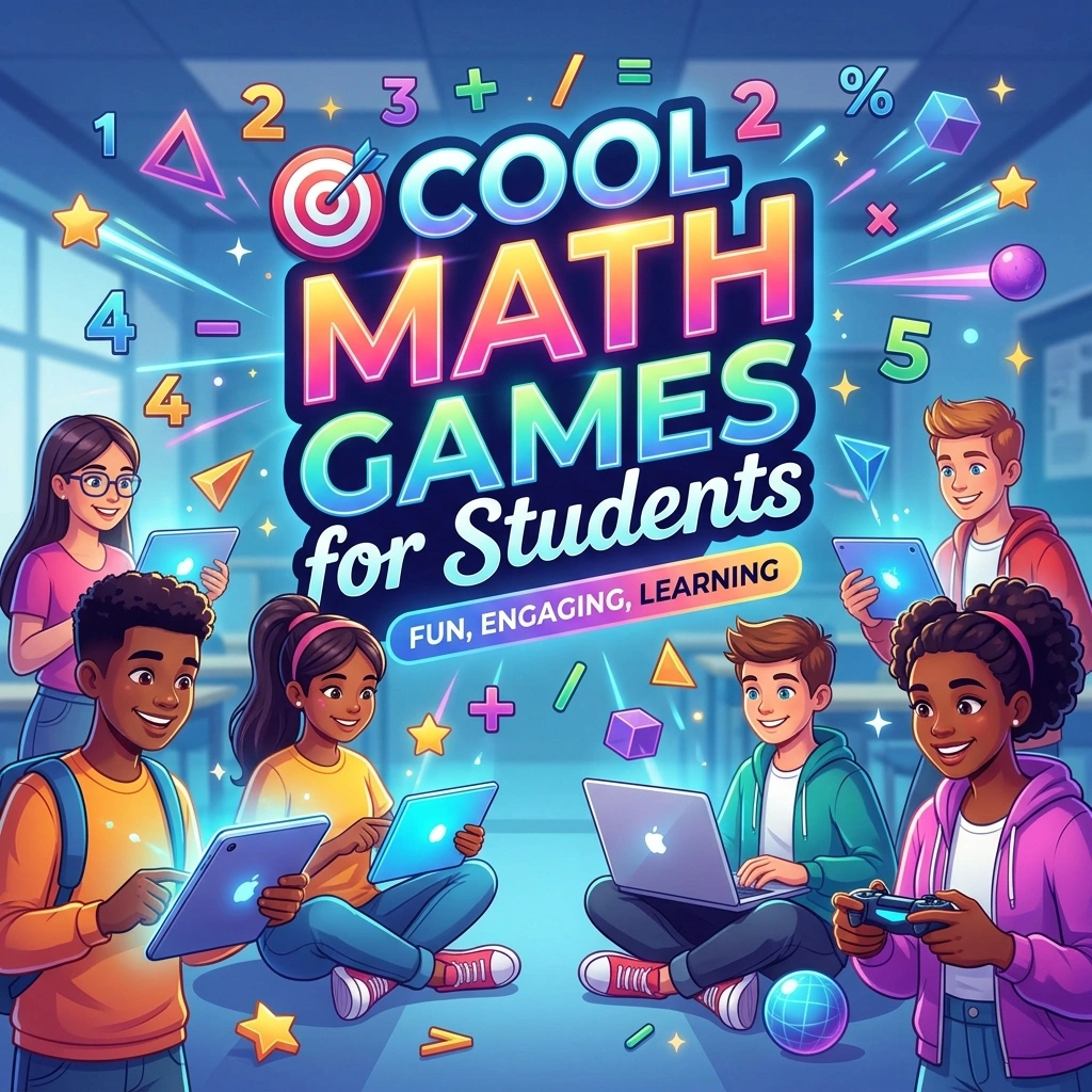 Cool math games for students with fun, challenging, educational, classroom, puzzle, logic, and problem-solving activities