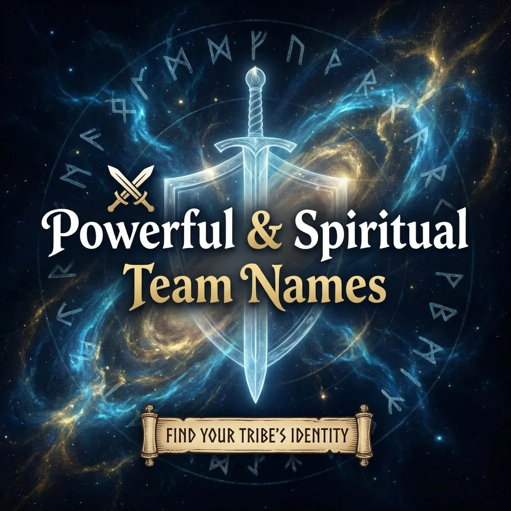 Powerful and spiritual team names inspired by strength, faith, unity, and purpose