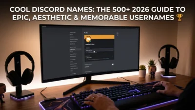 500+ cool Discord names for 2026 with epic, aesthetic, unique, stylish, funny, and memorable username ideas