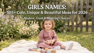505+ girls names for 2026 with cute, unique, beautiful, modern, stylish, sweet, and memorable ideas