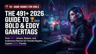491+ 18+ game names for girls with bold, edgy, confident, and mature gamertag ideas for 2026