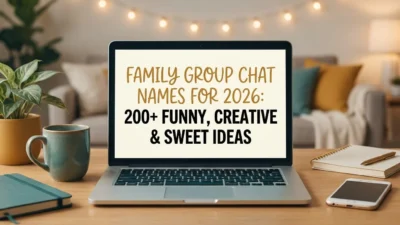 Family group chat names with funny, creative, and sweet ideas for 2026